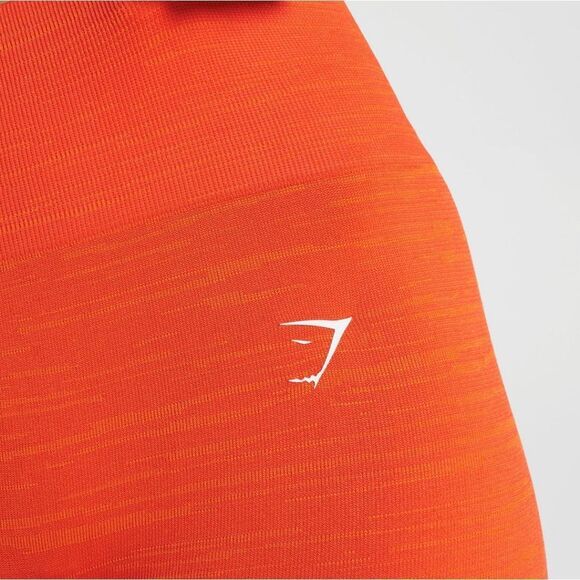 Gymshark Adapt Marl Seamless Leggings Size XS Pepper Red/Zesty Orange NWT‎ - Picture 5 of 7